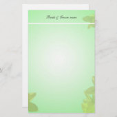 bruiloft briefpapier.gele tulpbloemen briefpapier (Voorkant / Achterkant)