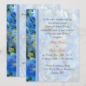 bruiloft, brude's ouders uitnodiging. kaart (Voorkant / Achterkant)