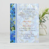 bruiloft, brude's ouders uitnodiging. kaart (Staand voorkant)