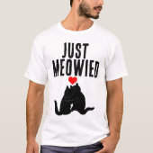 BRUILOFT BRUID BRUIDEGOM CAT T-shirts (Voorkant)