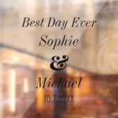 Bruiloft bruid bruidegom Passen getrouwd Raamsticker (Vel 2)