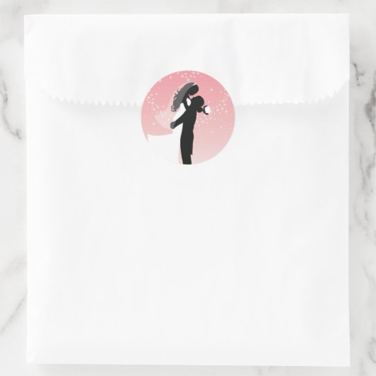 Bruiloft bruid & bruidegom Stickers (Tas)