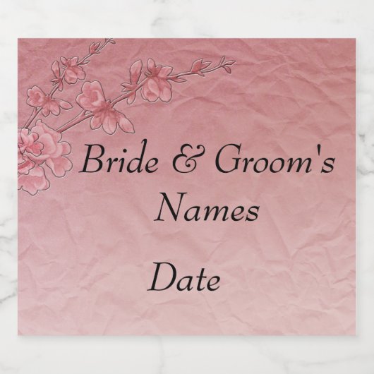 Bruiloft bruid & bruidegom's Wijnfles Etiketten (Enkel label)