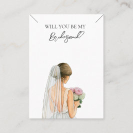 Bruiloft bruid bruidsmeisje Ketting Display Kaart Visitekaartje