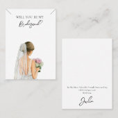 Bruiloft bruid bruidsmeisje Ketting Display Kaart Visitekaartje (Voorkant / Achterkant)