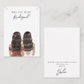 Bruiloft bruid bruidsmeisje Ketting Display Kaart Visitekaartje (Voorkant / Achterkant)