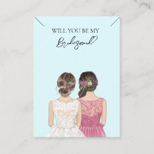 Bruiloft bruid bruidsmeisje Ketting Display Kaart Visitekaartje