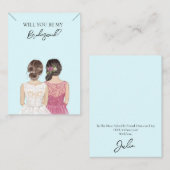 Bruiloft bruid bruidsmeisje Ketting Display Kaart Visitekaartje (Voorkant / Achterkant)