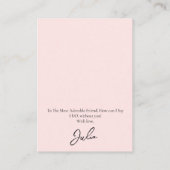 Bruiloft bruid bruidsmeisje oorbel display Kaart Visitekaartje (Achterkant)