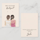 Bruiloft bruid bruidsmeisje oorbel display Kaart Visitekaartje (Voorkant / Achterkant)