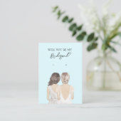 Bruiloft bruid bruidsmeisje oorbel display Kaart Visitekaartje (Staand voorkant)