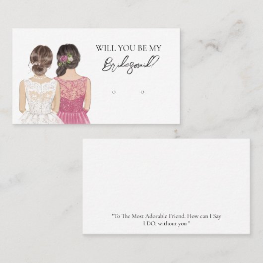 Bruiloft bruid bruidsmeisje oorbel display Kaart Visitekaartje (Voorkant / Achterkant)