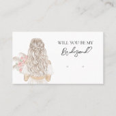 Bruiloft bruid bruidsmeisje oorbel display Kaart Visitekaartje (Voorkant)