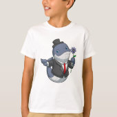 Bruiloft Bruidegom Bloem T-shirt (Voorkant)