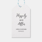 Bruiloft, bruidegom, gelukkig ooit daarna, cadeaulabel (Voorkant)