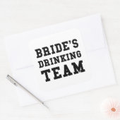 Bruiloft bruiden Drink team Vierkante Sticker (Envelop)