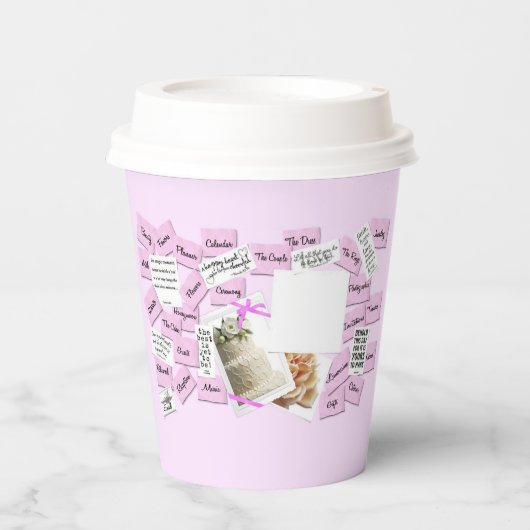 Bruiloft Bruids Bachorlette Party Paper cup Papieren Bekers (Voorkant)