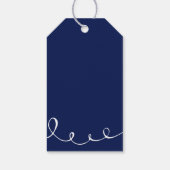 Bruiloft bruids gunst liefde moderne plezier marin cadeaulabel (Achterkant)