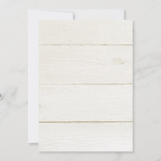 Bruiloft Bruids Waterverf Bloemen Wit Groen Kaart (Achterkant)