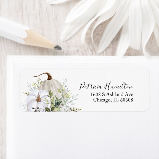 Bruiloft bruidsboeket herfst etiket (Insitu)