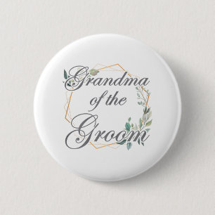 Bruiloft Bruidsfeest Bruid Oma Van De Bruidegom _ Ronde Button 5,7 Cm