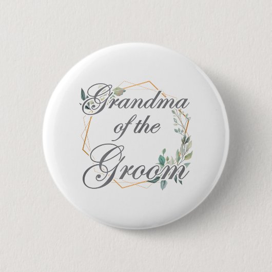 Bruiloft Bruidsfeest Bruid Oma Van De Bruidegom _ Ronde Button 5,7 Cm (Voorkant)