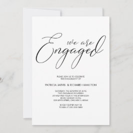 Bruiloft Bruidsfeest Verlovingsfeest Script Letter Kaart
