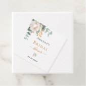 Bruiloft bruidsfeestje bloemige eucalyptus groen e bedankjes labels (In situ)