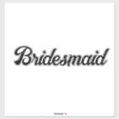 Bruiloft Bruidsmeisje 2024 Eenvoudige Custom Elega Sticker (Vel)