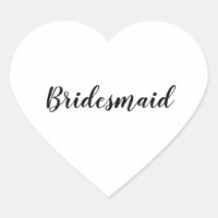 Bruiloft bruidsmeisje eenvoudig modern zwart wit