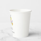 Bruiloft Bruidsshower Rustieke Lente Wilde Bloemen Papieren Bekers (Links)