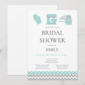 Bruiloft Bruidsshower Thema Keuken Bewerkbaar Kaart (Voorkant / Achterkant)