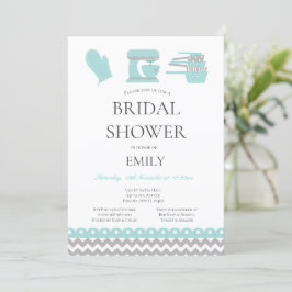 Bruiloft Bruidsshower Thema Keuken Bewerkbaar Kaart