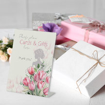 Bruiloft Bruidstaart Roze Tulp Kaarten en Cadeaubo