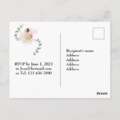 BRUILOFT BRUILOFT, romantisch bruid thema  Briefkaart (Achterkant)