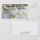  bruiloft bruiloft visitekaartje (Voorkant / Achterkant)