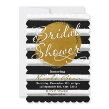 BRUILOFT BRUILOFT Zwart Gouden Aquarel Uitnodiging