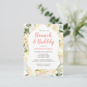 Bruiloft & Bruisend Boho Bruidsuitnodiging Briefkaart (Staand voorkant)