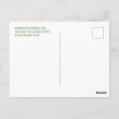 Bruiloft & Bruisend Boho Bruidsuitnodiging Briefkaart (Achterkant)