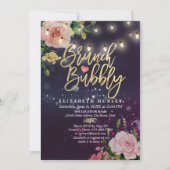 Bruiloft & Bruisende Bruidsuitnodiging Bloem Sling Kaart (Voorkant)