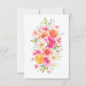 Bruiloft Brunch Bloemig Citroen Elegant Chic Kaart (Achterkant)