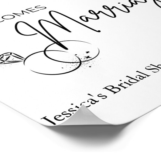 Bruiloft Brunch Bord Poster (Hoek)