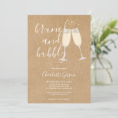 Bruiloft Brunch Borrel Bruids Bruiloft Rustieke Kr Kaart (Staand voorkant)