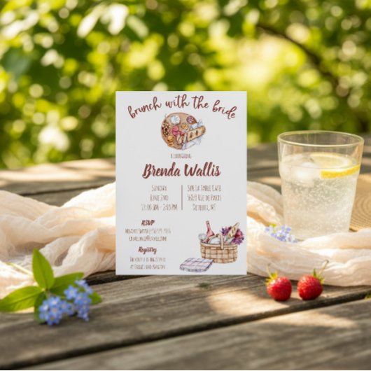 Bruiloft Brunch Bruidsfeest Kaart