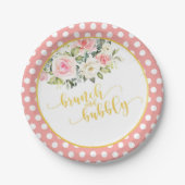 Bruiloft brunch & bubbel bord - Roze Stippen (Voorkant)