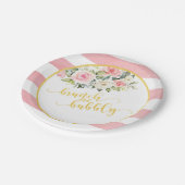 Bruiloft brunch & bubbel bord - Roze strepen (Gekanteld)