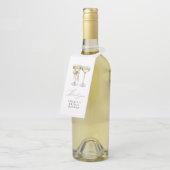 Bruiloft Brunch & Bubbels Champagne Bruidsmeisjes  Flessenhanger (Schuin)