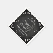 Bruiloft Brunch & Bubbly Confetti Servet (Hoek)