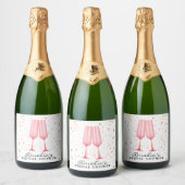 Bruiloft Brunch en Bruisend Bruiloftsfeest Sparkling Wijnetiket (Flessen)
