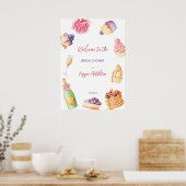 Bruiloft brunch en bruisende banket bruidsshower w poster (Keuken)